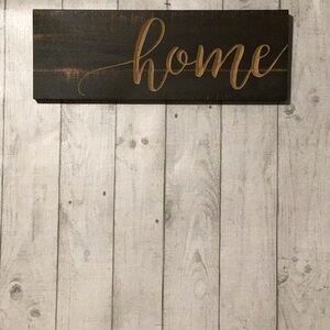Rustic Wood Home Sign